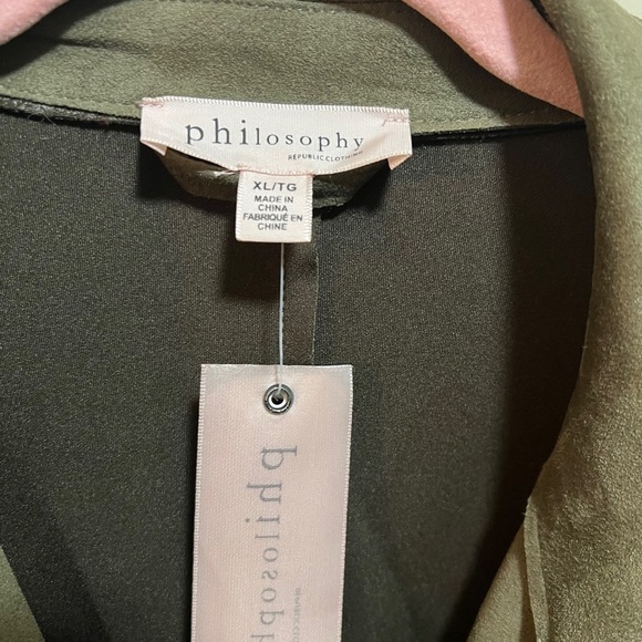 NWT Gorgeous Green Philosophy Coat XL - Picture 3 of 7